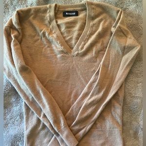 NAADAM tan long sleeve shirt